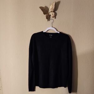 Women's Black Crew neck Sweater